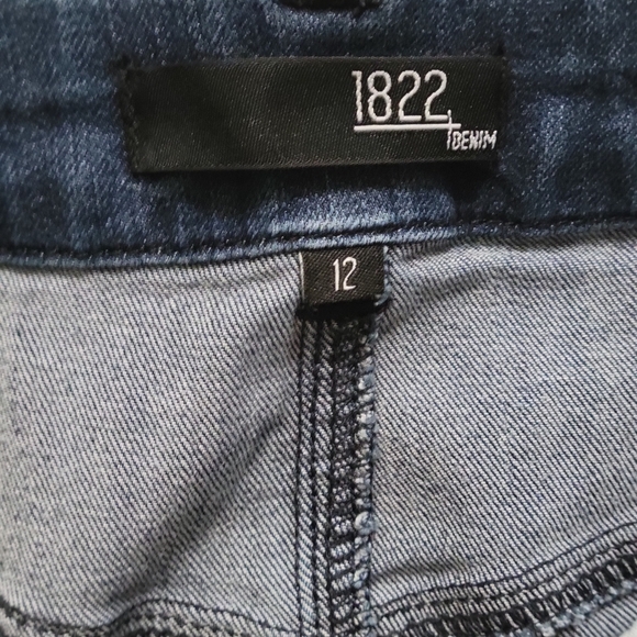 1822 Women's Blue Jeans With Stretch Size 12 EUC - Picture 4 of 6